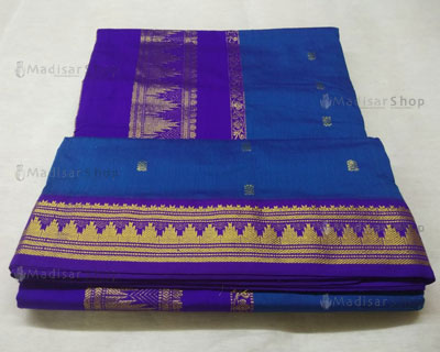 10Yards kalyani cotton Madisar sarees (9 Yards Sarees)