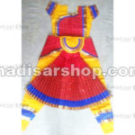 Red and Yellow Readymade Bharatanatyam Costume