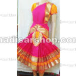 Pink Readymade Bharatanatyam Costume