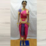 Blue with Pink Readymade Bharatanatyam Costume