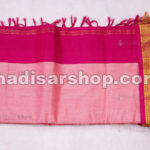 Mild Pink Kalyani Cotton Readymade Madisar with Pink Border