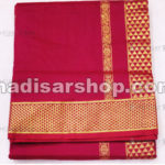 Red Kalyani Cotton Readymade Madisar