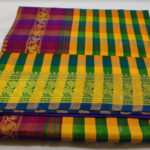 Yellow and Green Checks Cotton Readymade Madisar