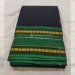 Black Readymade Bharatanatyam Practise Saree with Dance Pattern