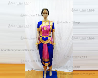 BLUE 36 Inchs Pant Length Bharatanatyam Dance Costume Art Silk Dharmavaram  Kanchi Classical Dance Jewelry - Etsy