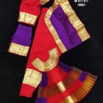 TED WITH PURPLE BHARATANATYAM COSTUME