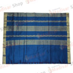 Light Blue with Golden Border Design Semi Silk Readymade Madisar Saree
