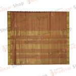 Light Brown with Golden Border Design Semi Silk Readymade Madisar Saree