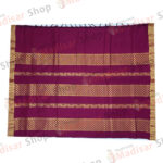 Pink with Golden Border Design Semi Silk Readymade Madisar Saree