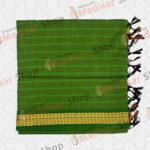 Light Green with Light Green Straight Design Kalyani Cotton Readymade Madisar