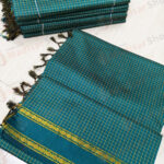 Dark Green Straight Design Kalyani Cotton Readymade Madisar