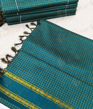 Dark Green Straight Design Kalyani Cotton Readymade Madisar