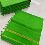 Light Green Kalyani Cotton Readymade Madisar